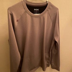 Rhone crew sweater grey